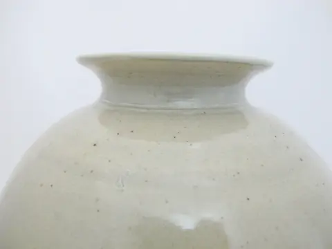 Nils Lou Large Celadon Pacific Nw Art Pottery Ovoid Crackle Vase, photo 8 of 12