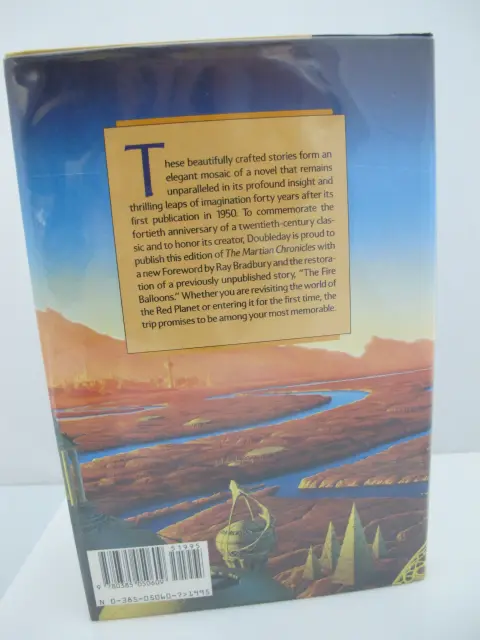 Ray Bradbury Hand Signed the Martian Chronicles 1990 40th Anniversary Hc Book, photo 3 of 7