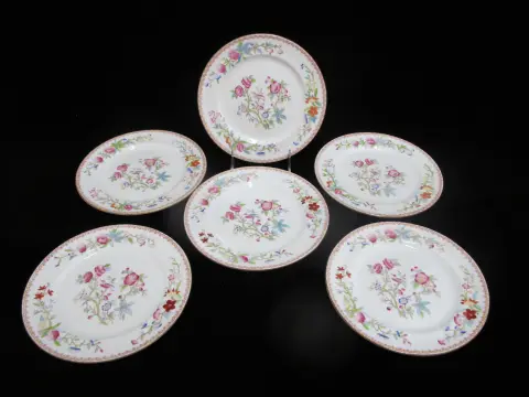 Royal Doulton Ito Smooth E2929 Exotic Song Bird 8" Salad Plate Set of 6, photo 1 of 10