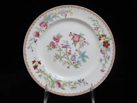 Royal Doulton Ito Smooth E2929 Exotic Song Bird 8" Salad Plate Set of 6, photo 3 of 10