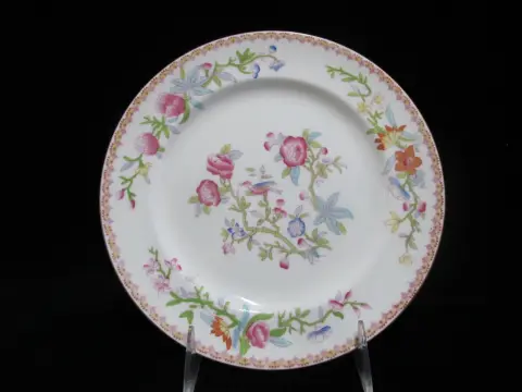 Royal Doulton Ito Smooth E2929 Exotic Song Bird 8" Salad Plate Set of 6, photo 6 of 10