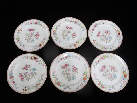 Royal Doulton Ito Smooth E2929 Exotic Song Bird 8" Salad Plate Set of 6, photo 9 of 10
