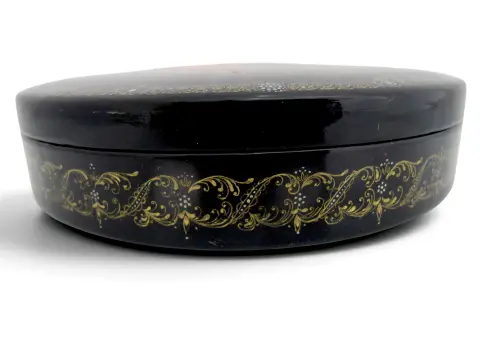 Russian Fairy Tale Dead Princess & 7 Bogatyrs Hand Painted Lacquer Box, photo 4 of 10
