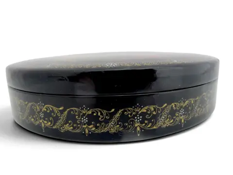 Russian Fairy Tale Dead Princess & 7 Bogatyrs Hand Painted Lacquer Box, photo 8 of 10