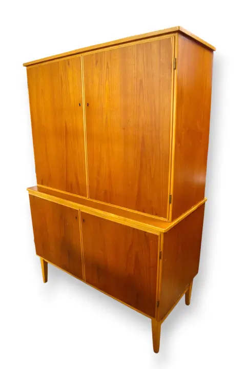 Scandinavian Mid-Century Modern Double Bodied Cabinet, photo 1 of 12