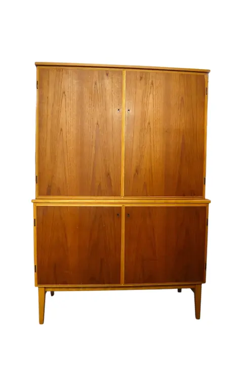 Scandinavian Mid-Century Modern Double Bodied Cabinet, photo 2 of 12