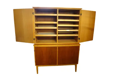 Scandinavian Mid-Century Modern Double Bodied Cabinet, photo 5 of 12
