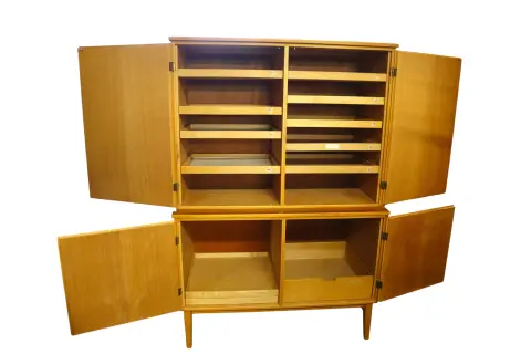Scandinavian Mid-Century Modern Double Bodied Cabinet, photo 6 of 12