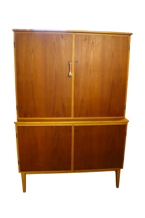 Scandinavian Mid-Century Modern Double Bodied Cabinet, photo 8 of 12