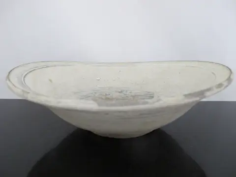 Southeast Asian Thai Sukhothai Style Antique Stoneware Pottery Bowl, photo 8 of 12