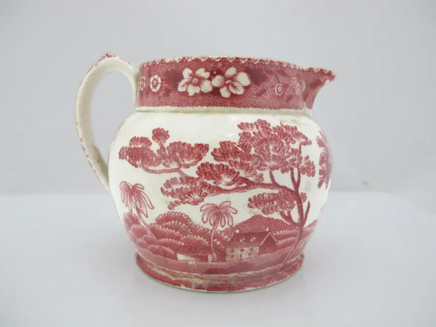 SPODE Copeland TOWER Pink Pastoral Creamer Pitcher