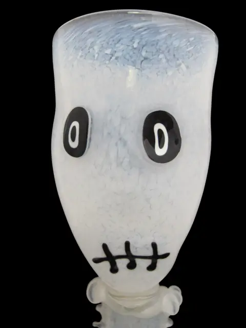 Spooky Cute Monster Halloween Party Eye Studio Glass Wine Goblet Set, photo 5 of 12