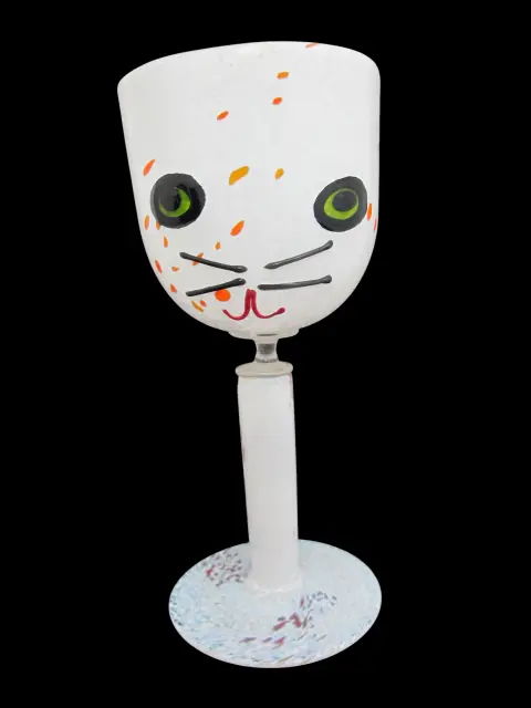 Spooky Cute Monster Halloween Party Eye Studio Glass Wine Goblet Set, photo 6 of 12