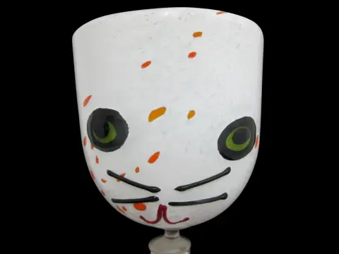 Spooky Cute Monster Halloween Party Eye Studio Glass Wine Goblet Set, photo 7 of 12
