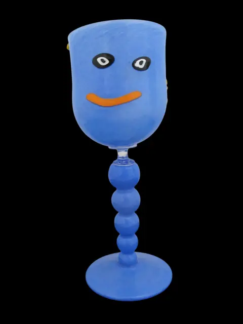 Spooky Cute Monster Halloween Party Eye Studio Glass Wine Goblet Set, photo 8 of 12