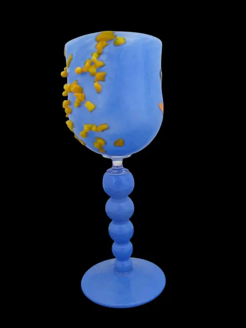 Spooky Cute Monster Halloween Party Eye Studio Glass Wine Goblet Set, photo 10 of 12