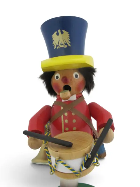 Steinbach Germany Toy Soldier Drummer Boy Incense Burner Pipe Smoker, photo 6 of 8