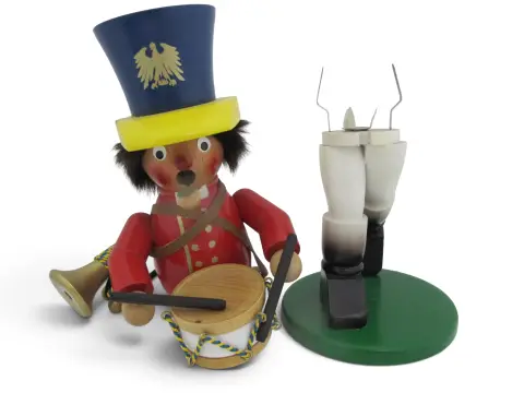 Steinbach Germany Toy Soldier Drummer Boy Incense Burner Pipe Smoker, photo 8 of 8