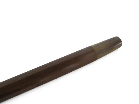 Stylized Deer Hoof Carved Wood Crook Handle Walking Stick Cane, photo 9 of 9
