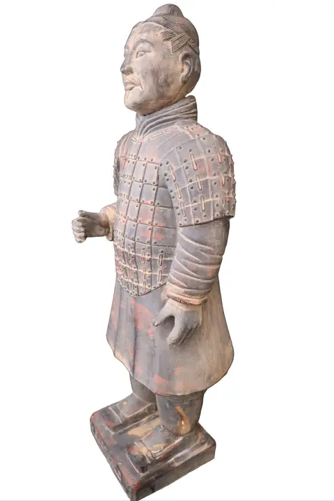 Terracotta Warrior Replica Armored Solider Statue, photo 3 of 11