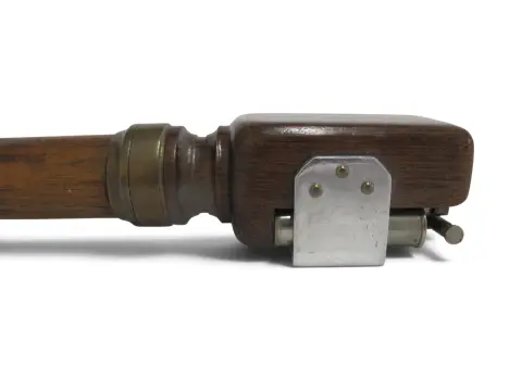 The Clark Lift Arm Lighter Fraternity Crest Antique Gadget Cane Walking Stick, photo 5 of 12