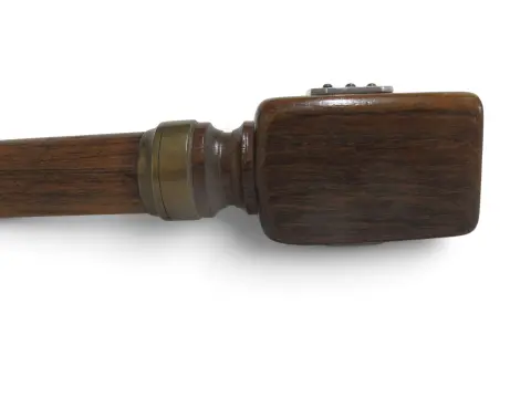 The Clark Lift Arm Lighter Fraternity Crest Antique Gadget Cane Walking Stick, photo 6 of 12