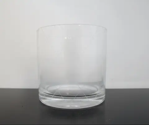 Tiffany & Co Crystal Diamond Criss Cross Double Old Fashioned Low Ball Glass Set, photo 5 of 8