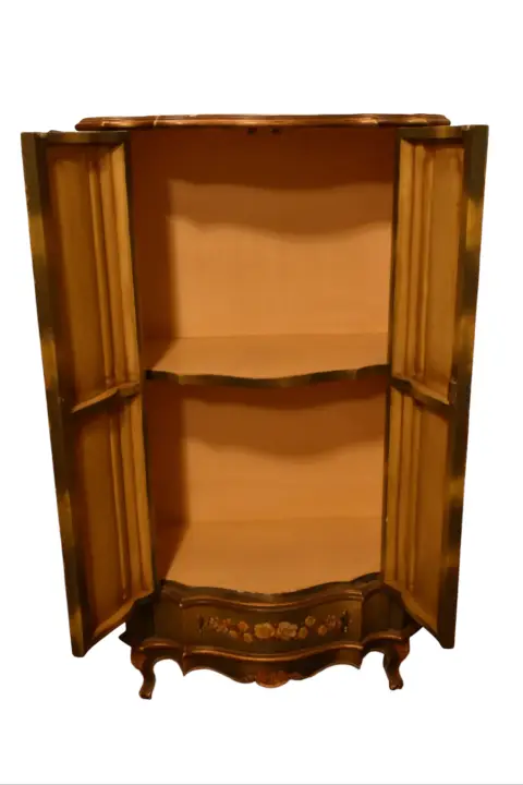 Venetian Style Folk Art Hand Painted Cabinet, photo 2 of 12