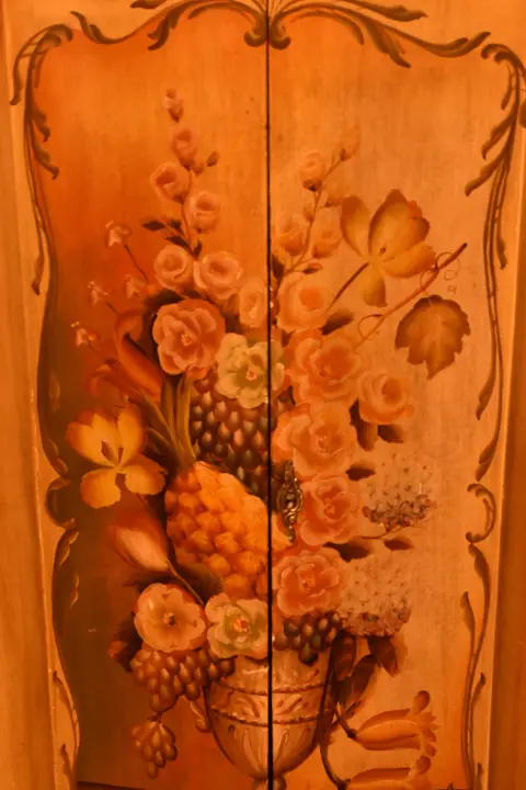 Venetian Style Folk Art Hand Painted Cabinet, photo 9 of 12