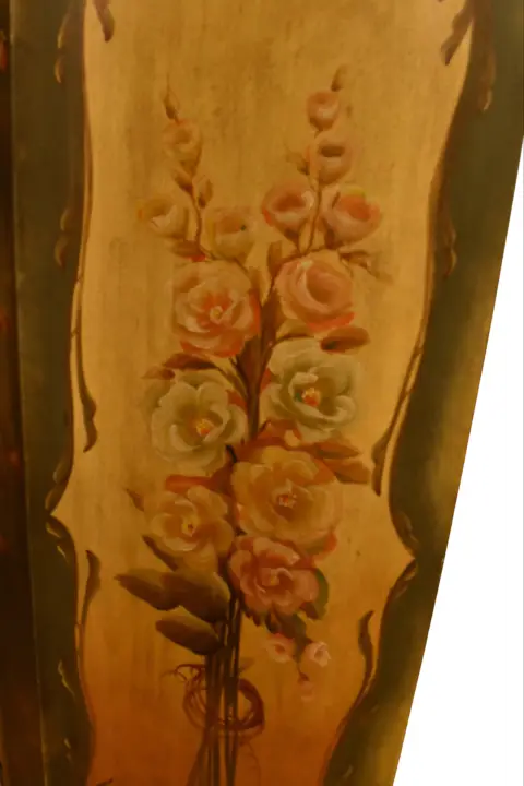 Venetian Style Folk Art Hand Painted Cabinet, photo 10 of 12