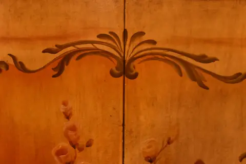 Venetian Style Folk Art Hand Painted Cabinet, photo 11 of 12
