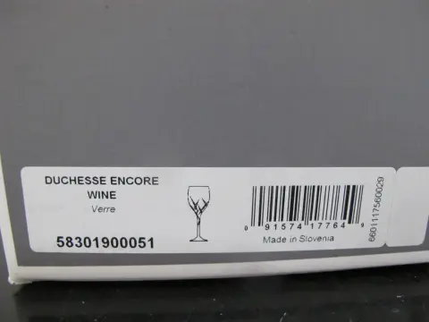 Vera Wang Wedgwood Duchesse Encore 9 1/2" Red Wine Glass Unused in Box, photo 9 of 9