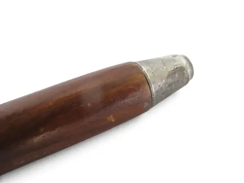 Victorian Floral Chased Silver Plate Cigar Smugglers Walking Stick Cane, photo 10 of 10