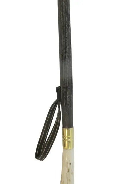 Vintage Deer Stag Antler Handle Wood Natural Ox Horn Shoehorn Stick, photo 6 of 6