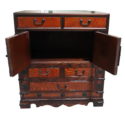 Vintage Korean Tansu Chest With Iron Hardware, photo 3 of 12