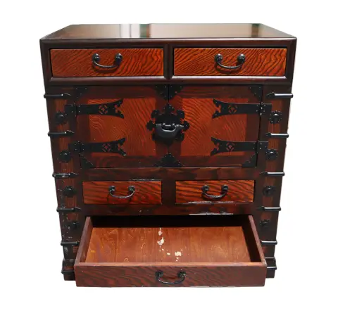 Vintage Korean Tansu Chest With Iron Hardware, photo 6 of 12