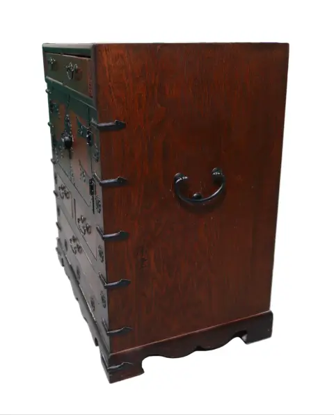 Vintage Korean Tansu Chest With Iron Hardware, photo 7 of 12
