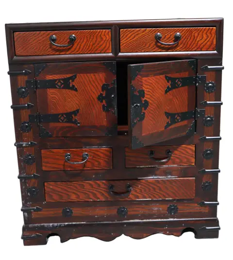 Vintage Korean Tansu Chest With Iron Hardware, photo 12 of 12