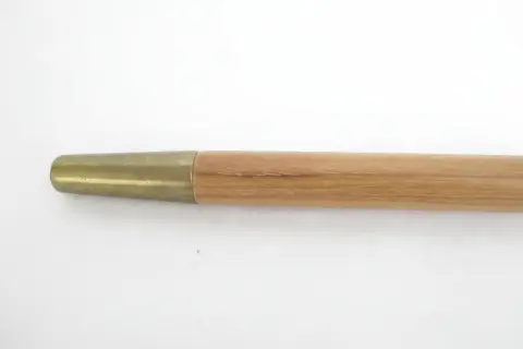 Vintage TIGERs Eye Crystal Ball Knob Wood Walking Stick Cane, photo 5 of 9