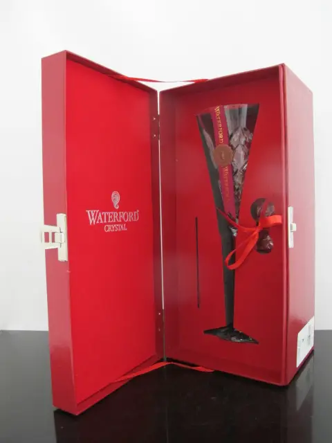 Waterford Crystal 12 Days of Christmas Calling Birds Champagne Flute Charm & Box, photo 2 of 12