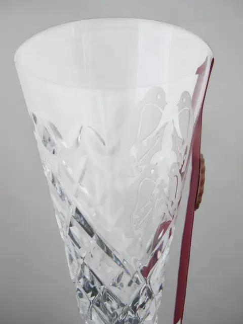 Waterford Crystal 12 Days of Christmas Calling Birds Champagne Flute Charm & Box, photo 5 of 12