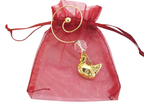 Waterford Crystal 3 French Hens 12 Days of Christmas Gold Champagne Flute in Box, photo 10 of 12