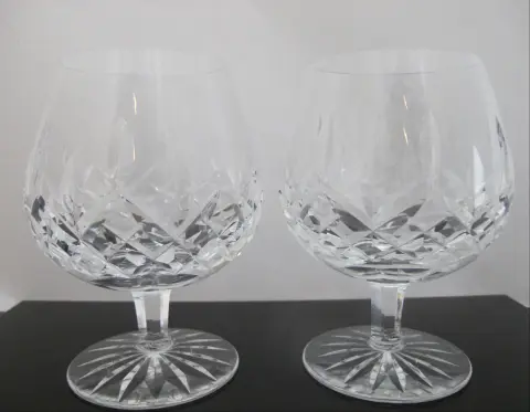 Waterford Crystal Lismore 12 Oz Brandy Snifter Glass Pair, photo 1 of 10