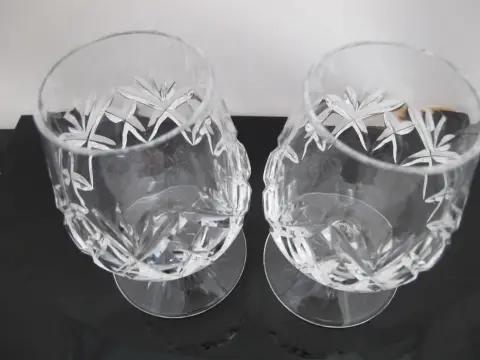 Waterford Crystal Monaghan 4 5/8" Brandy Glass Snifter Pair Unused Original Box, photo 3 of 10